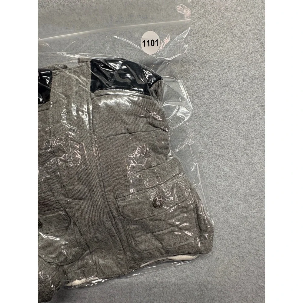 Carters Boys Grey Quilted Sherpa Lined Hooded Puffer Jacket 24M GCL93276-SSI‎